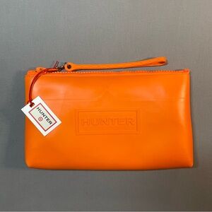 Hunter for Target Colab Orange Flash Zipper Large Pouch; Rubber; Orange